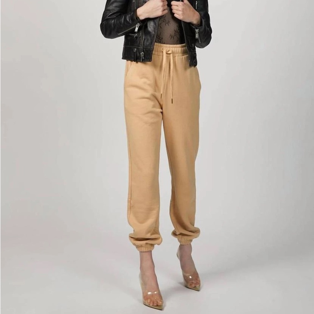 WeWoreWhat Tan Drawstring Jogger Sweatpants Sz L